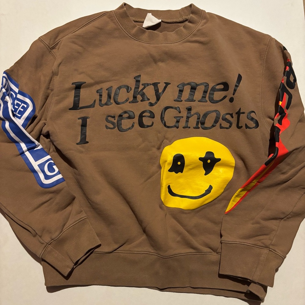 kanye west & kid cudi “lucky me! i see ghosts” camp flog gnaw sweatshirt